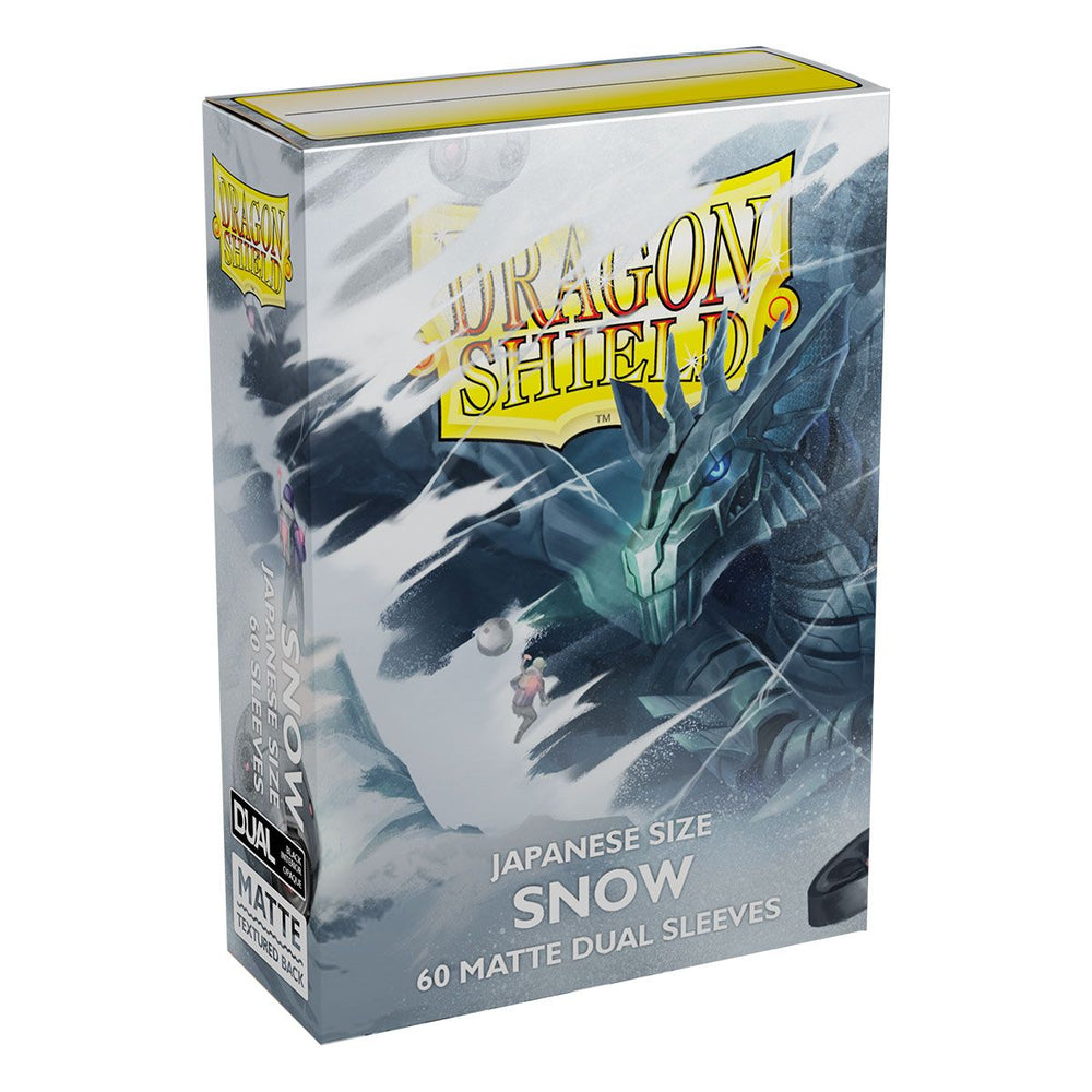 Dragon Shield: Japanese Size 60ct Sleeves - Snow (Dual Matte) 