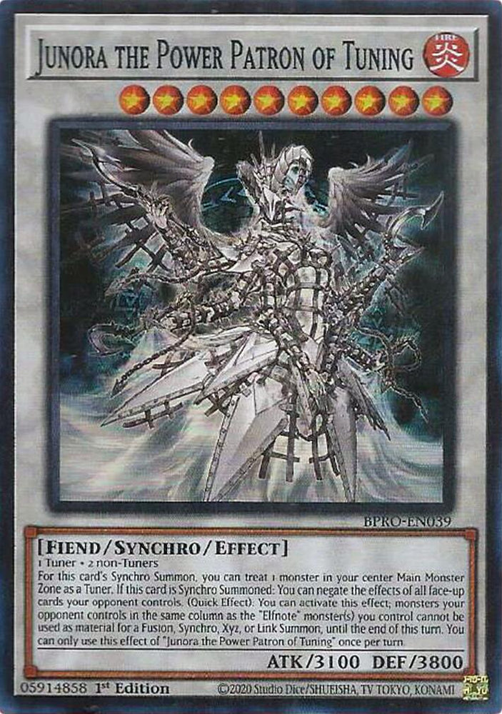 Junora the Power Patron of Tuning [BPRO-EN039] Super Rare