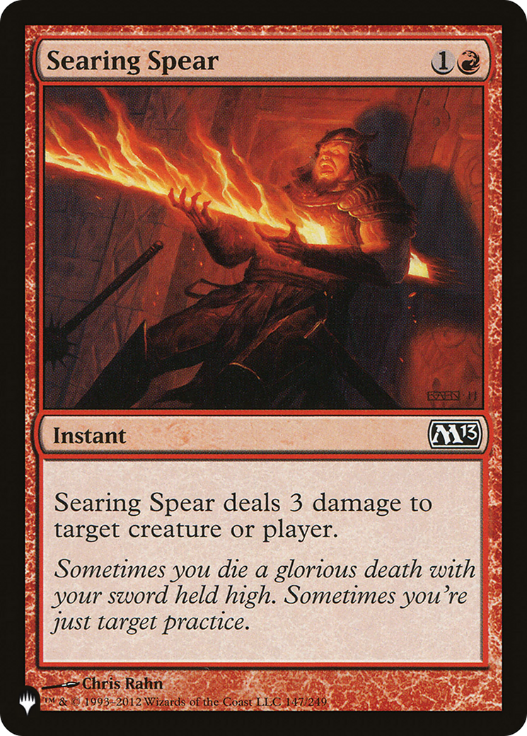 Searing Spear [The List Reprints] 