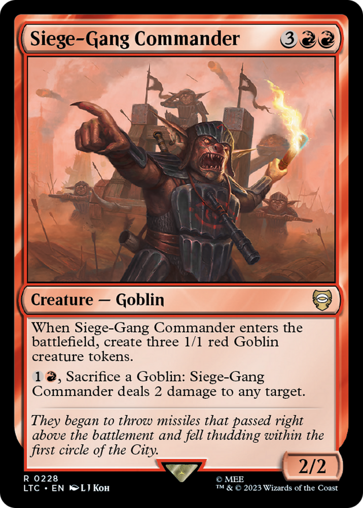 Siege-Gang Commander [The Lord of the Rings: Tales of Middle-Earth Commander] 