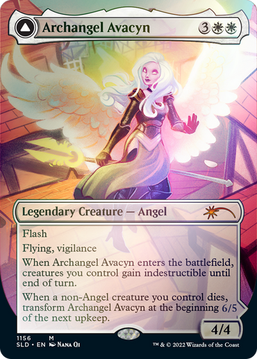 Archangel Avacyn // Avacyn, the Purifier (Borderless) [Secret Lair: From Cute to Brute] 