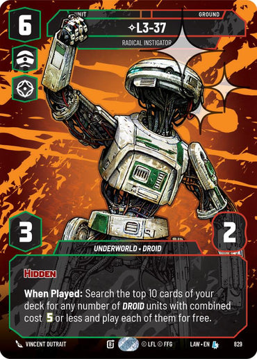 L3-37 - Radical Instigator (Prestige Foil) (829) (829) [A Lawless Time]