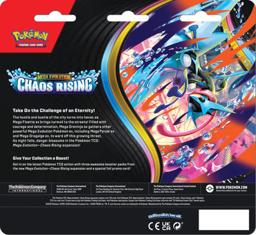 Preorden | Mega Evolution: Chaos Rising 3 Pack Blister (Charmeleon)