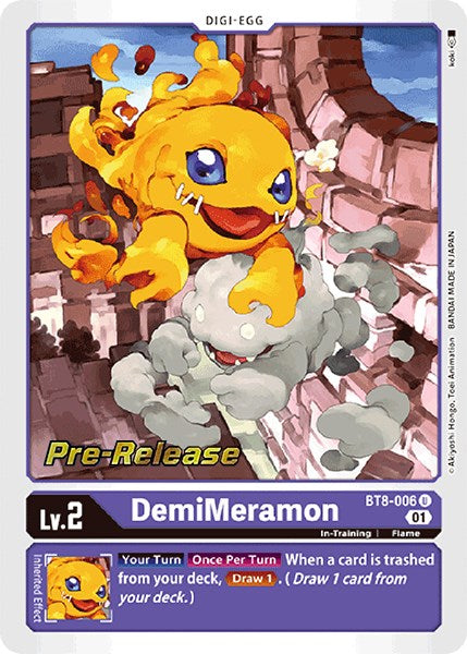 DemiMeramon [BT8-006] [New Awakening Pre-Release Cards] 