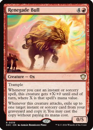 Renegade Bull [Secrets of Strixhaven Commander]