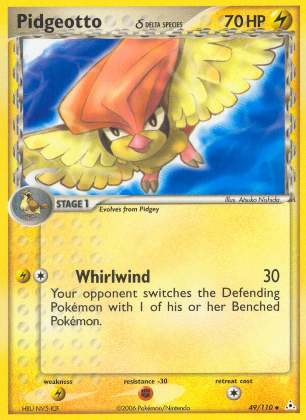 Pidgeotto (49/110) (Delta Species) [EX: Holon Phantoms] 