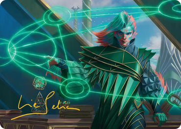 Nev, the Practical Dean Art Card (Gold-Stamped Signature) [Secrets of Strixhaven Art Series]