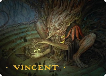 Old-Growth Educator Art Card (Gold-Stamped Signature) [Secrets of Strixhaven Art Series]