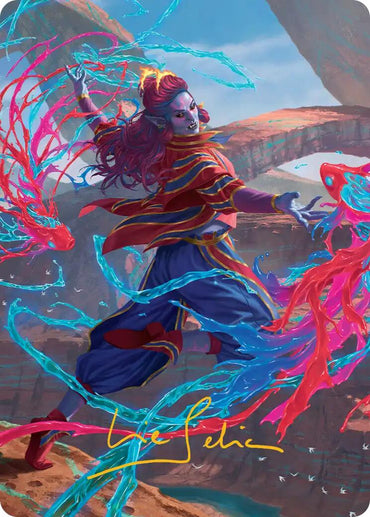 Rootha, Mastering the Moment Art Card (Gold-Stamped Signature) [Secrets of Strixhaven Art Series]