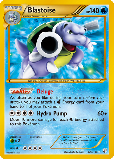 Blastoise (137/135) [Black &amp; White: Plasma Storm] 