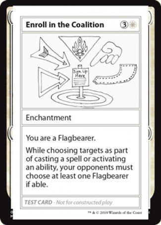 Enroll in the Coalition (2021 Edition) [Mystery Booster Playtest Cards] 