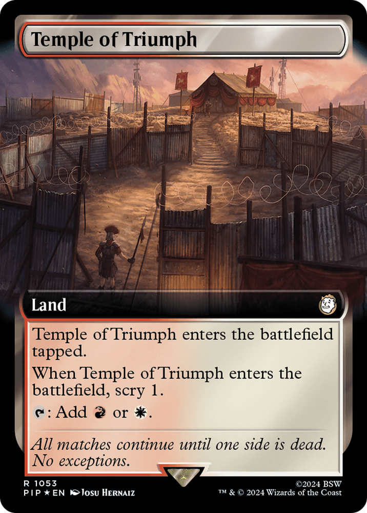 Temple of Triumph (Extended Art) (Surge Foil) [Fallout] 