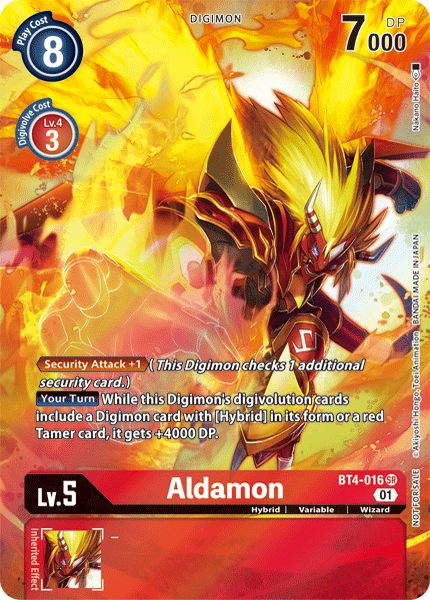 Aldamon [BT4-016] (1-Year Anniversary Box Topper) [Promotional Cards] 