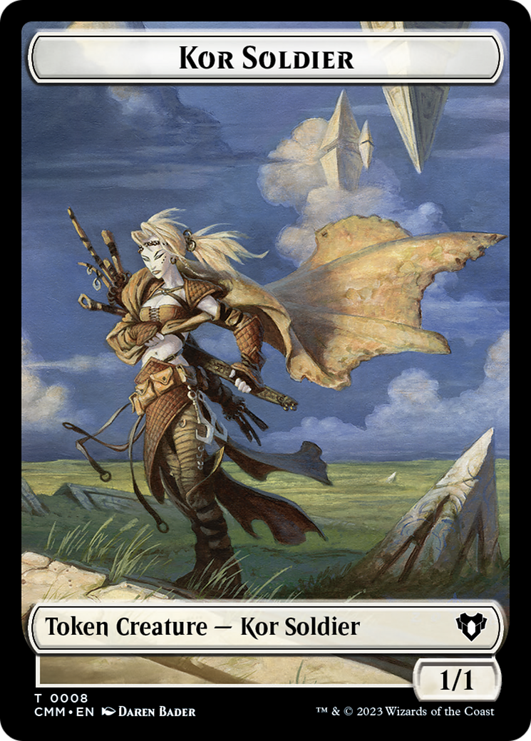 Kor Soldier Token [Commander Masters Tokens] 