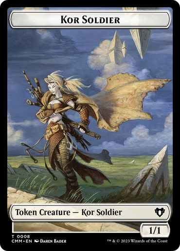 Kor Soldier Token [Commander Masters Tokens] 