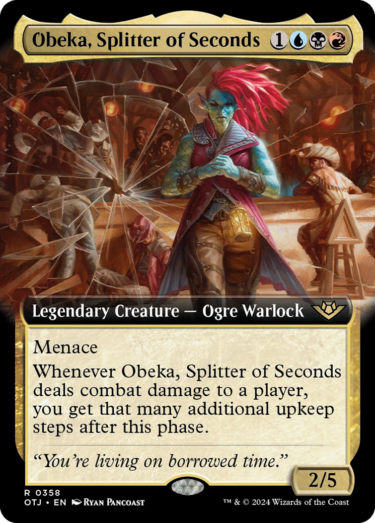 Obeka, Splitter of Seconds (Extended Art) [Outlaws of Thunder Junction] 