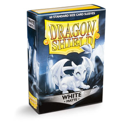 Dragon Shield: Standard 60ct Sleeves - White (Matte)