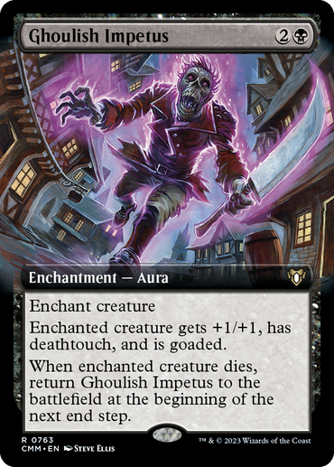 Ghoulish Impetus (Extended Art) [Commander Masters] 