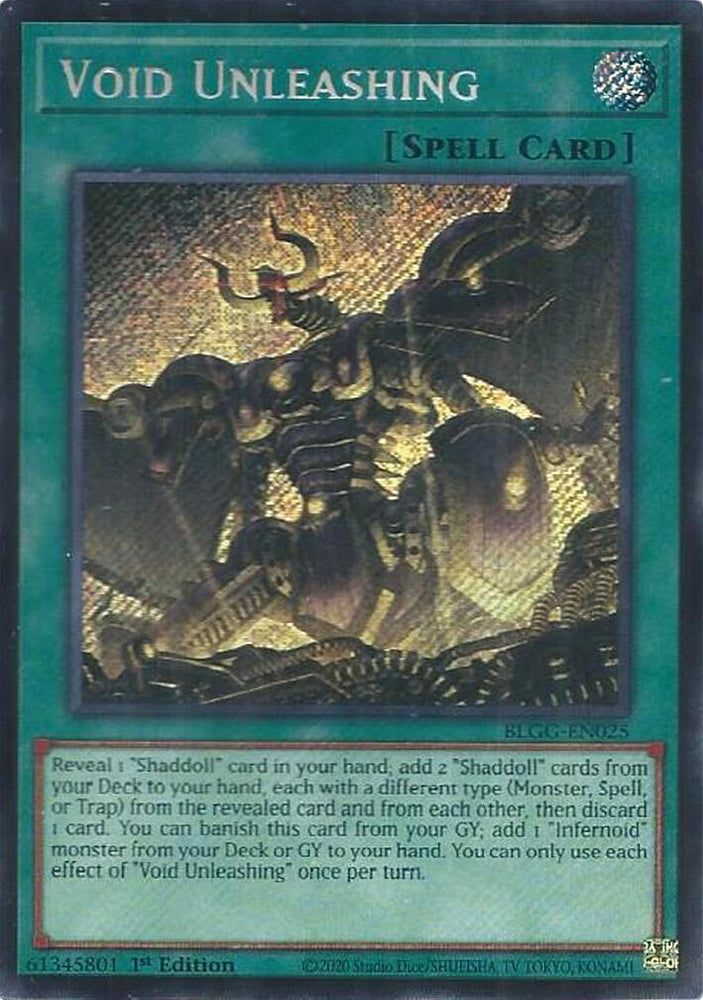 Void Unleashing [BLGG-EN025] Secret Rare
