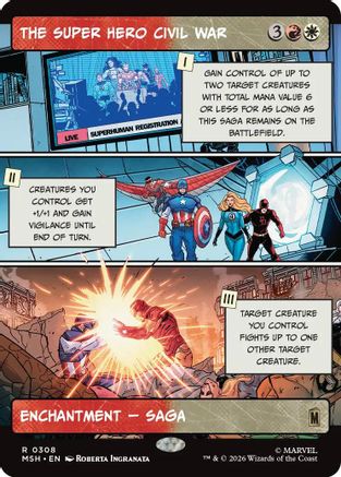 The Super Hero Civil War (Borderless) [Marvel Super Heroes]