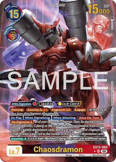 Chaosdramon [EX12-060] (Alternate Art) [Digital World Shambala]