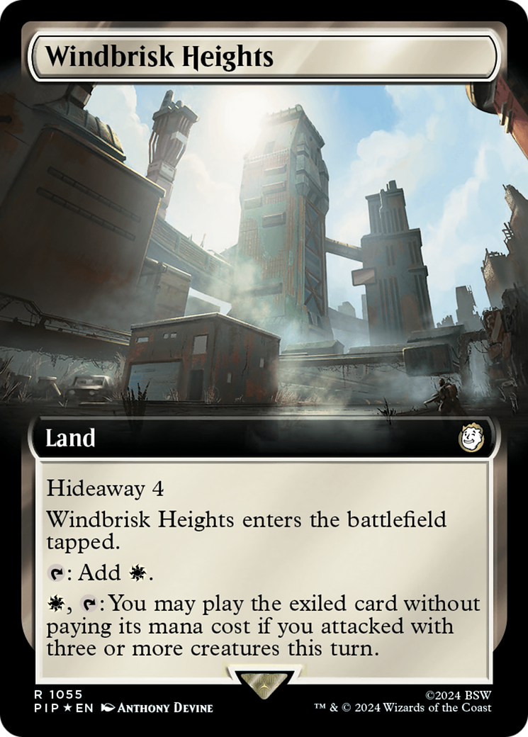 Windbrisk Heights (Extended Art) (Surge Foil) [Fallout] 