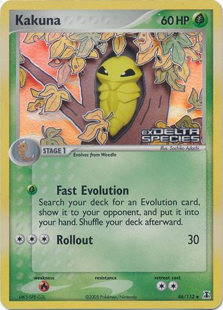 Kakuna (46/113) (Stamped) [EX: Delta Species] 