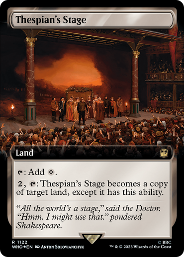 Thespian's Stage (Extended Art) (Surge Foil) [Doctor Who] 