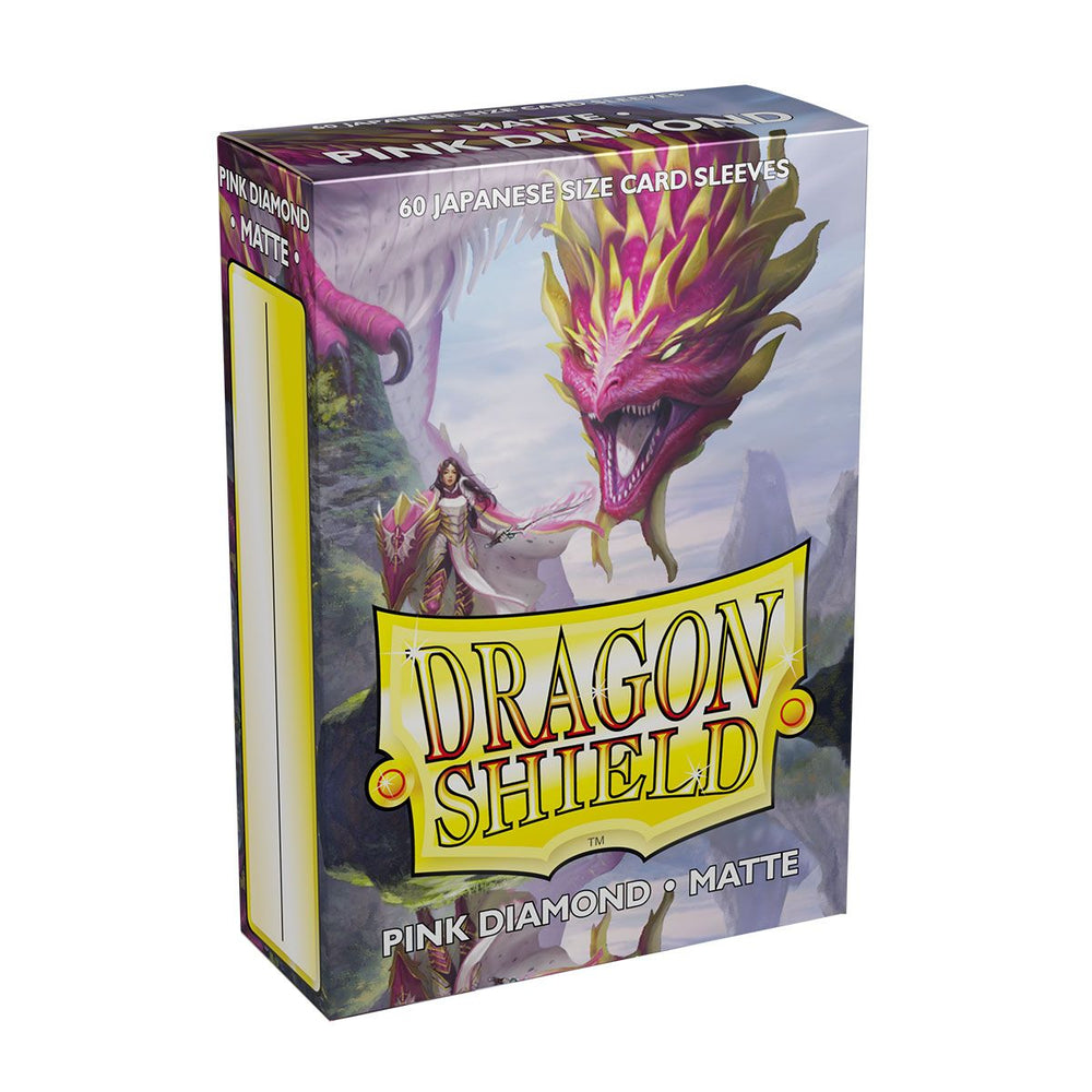 Dragon Shield: Japanese Size 60ct Sleeves - Pink Diamond (Matte) 