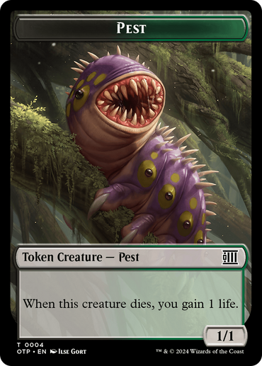 Pest // Plot Double-Sided Token [Outlaws of Thunder Junction: Breaking News Tokens] 