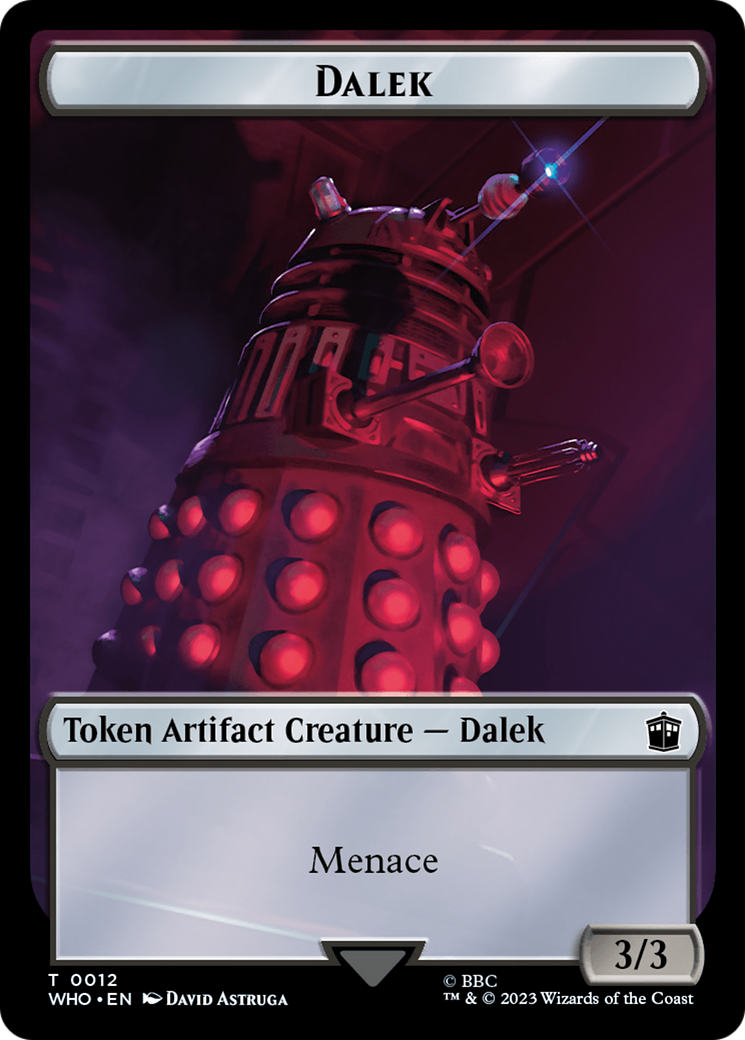 Dalek // Alien Salamander Double-Sided Token [Doctor Who Tokens] 