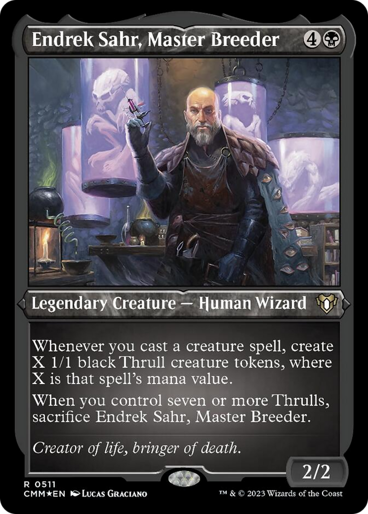 Endrek Sahr, Master Breeder (Foil Etched) [Commander Masters] 