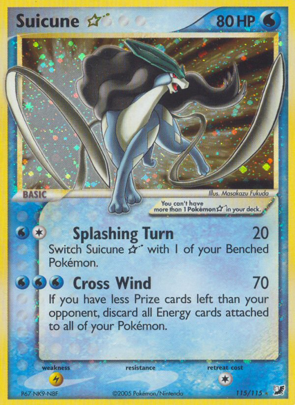 Suicune Star (115/115) [EX: Unseen Forces] 
