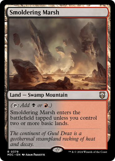 Smoldering Marsh (Ripple Foil) [Modern Horizons 3 Commander] 