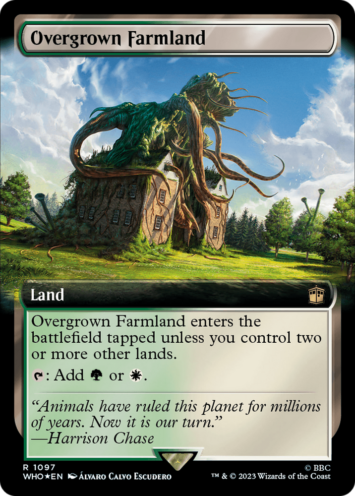 Overgrown Farmland (Extended Art) (Surge Foil) [Doctor Who] 