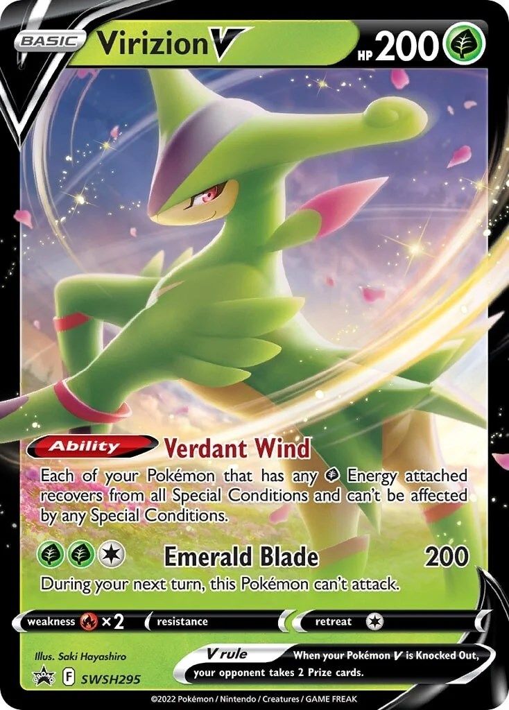 Virizion V (SWSH295) [Sword & Shield: Black Star Promos] 