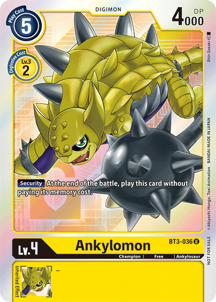 Ankylomon [BT3-036] (Buy-A-Box Promo) [Release Special Booster Ver.1.5 Promos] 