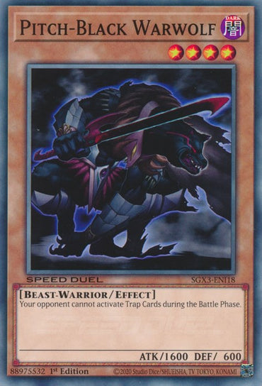 Pitch-Black Warwolf [SGX3-ENI18] Common 