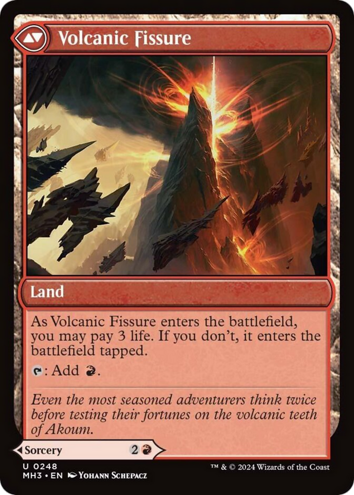 Sundering Eruption // Volcanic Fissure [Modern Horizons 3] 