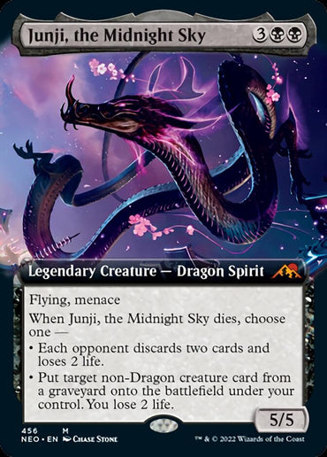 Junji, the Midnight Sky (Extended Art) [Kamigawa: Neon Dynasty] 