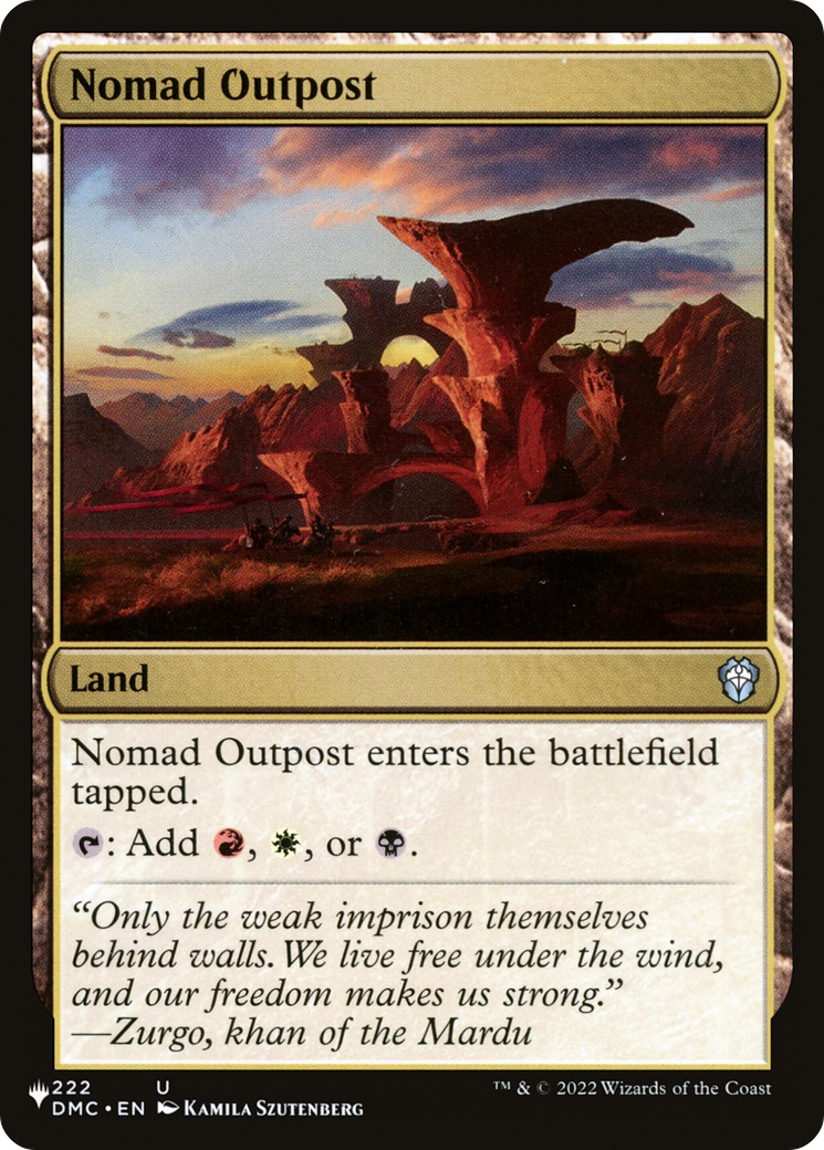 Nomad Outpost [The List Reprints] 