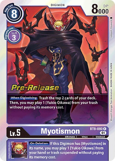 Myotismon [BT8-080] [New Awakening Pre-Release Cards] 
