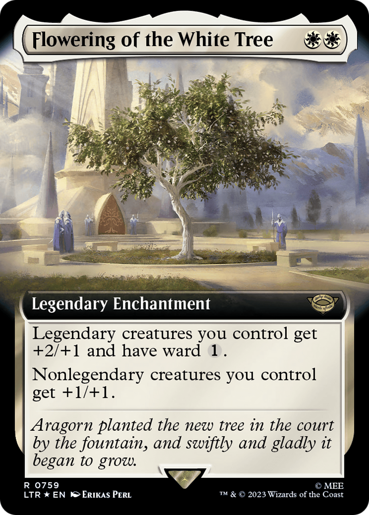 Flowering of the White Tree (Extended Art) (Surge Foil) [The Lord of the Rings: Tales of Middle-Earth] 