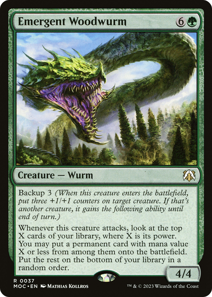 Emergent Woodwurm [March of the Machine Commander] 