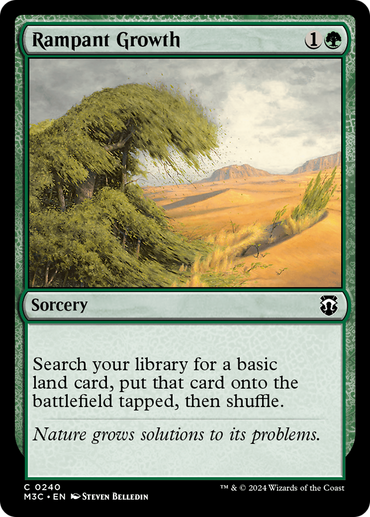 Rampant Growth (Ripple Foil) [Modern Horizons 3 Commander] 