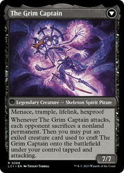 Throne of the Grim Captain // The Grim Captain [The Lost Caverns of Ixalan Prerelease Cards] 