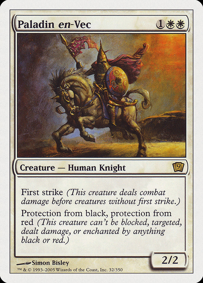 Paladin en-Vec (9th Edition) [Oversize Cards] 