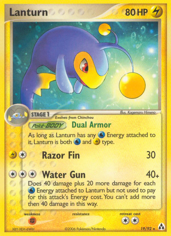 Lanturn (19/92) [EX: Legend Maker] 