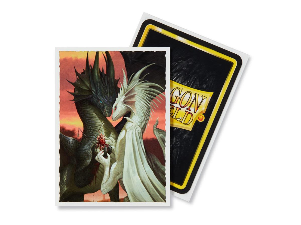 Dragon Shield: Standard 100ct Art Sleeves - Valentine Dragons (Classic)