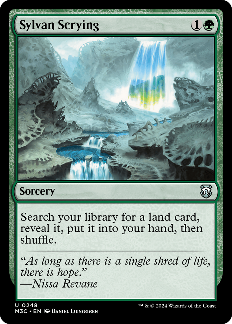 Sylvan Scrying (Ripple Foil) [Modern Horizons 3 Commander] 